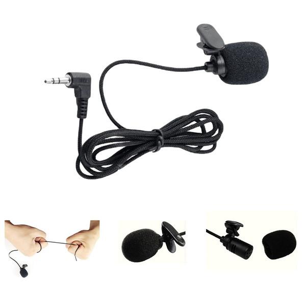 Mini Portable Clip-on Lapel Lavalier Hands-free 3.5mm Jack Condenser Wired Microphone Mic for iPhone iPad Smart phones