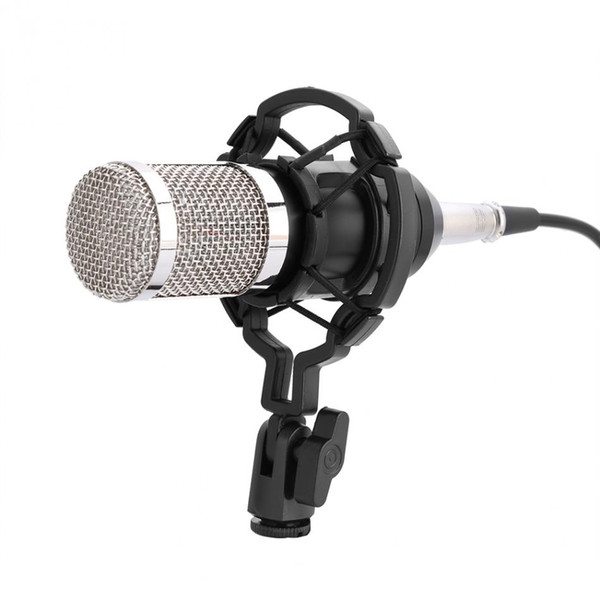 Professional Audio Condenser Microphone Set Studio Sound Recording Mic with Shock Mount Free Shipping