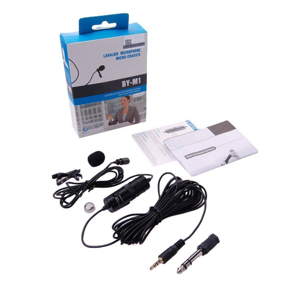 BOYA BY-M1 Omnidirectional Lavalier Microphone for Canon Nikon DSLR Cellphone presentations Microphone video recording