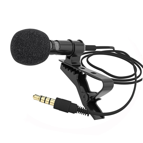 Newest External 3.5mm Clip-on Lapel Lavalier Microphone For Phone PC Laptop Mobilephone Omnidirectional hot~