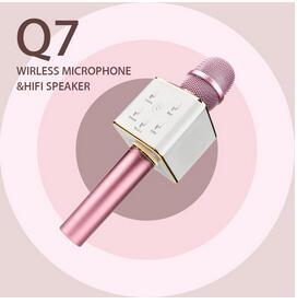 Q7 Wireless Microphone Bluetooth Speaker with 2600mAh Large Capacity Battery Karaoke Loudspeaker for Iphone7 plus Xiaomi Samsung