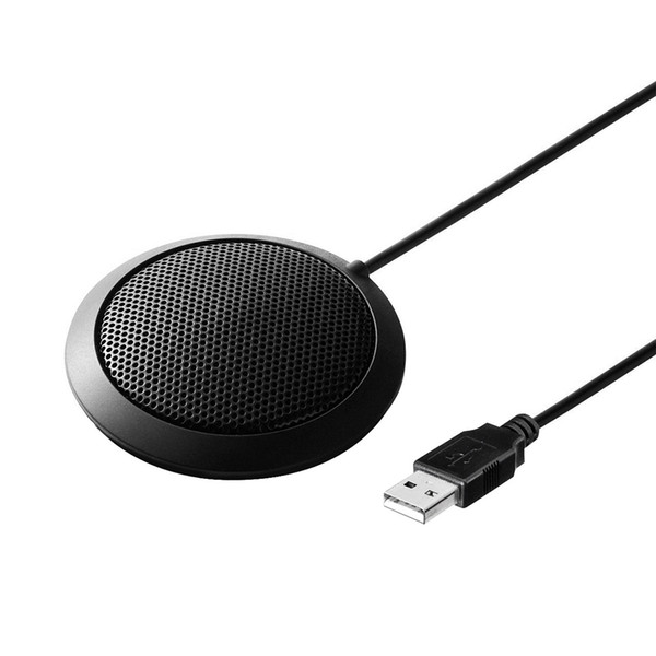 USB Port Computer Microphone Stereo Omnidirectional Condenser Microphone Mic for Meeting Business Conference Desktop Computer