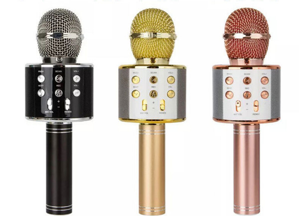 4 Colors Magic Q9 Bluetooth Wireless Microphone Handheld Microfono KTV With Speaker Mic Loudspeaker Karaoke Q7 Upgrade For android phone