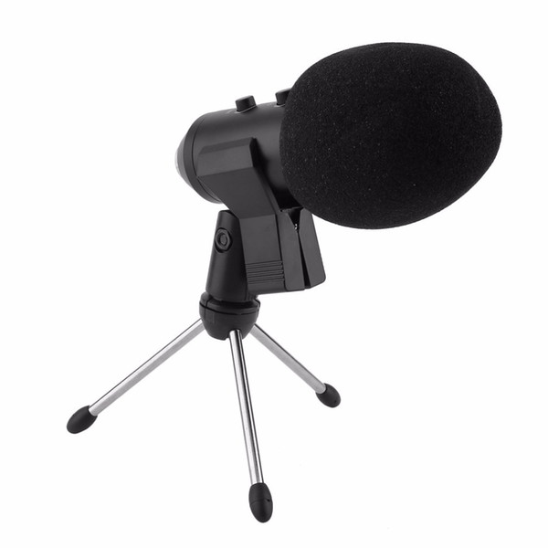 free 5Pcs/Set Condenser Sound Recording Mic Speaking Speech Independent Audio Card Free Microphone With Tripod MK-F100TL