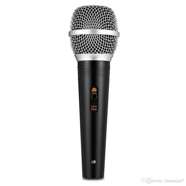 Black 780X Professional Handheld Wired Cardioid Dynamic HiFi Microphone for KTV High Sensitive