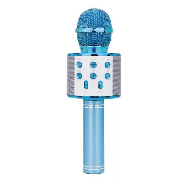 ws-858 Bluetooth Karaoke Microphone Wireless Microphone Professional Player speaker With Carring Case For Iphone 8 x Android