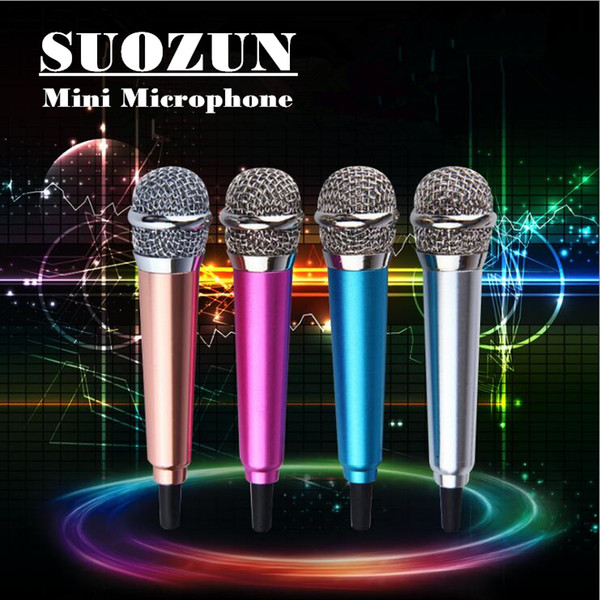 SUOZUN Microphones microphone for phone earphone kit music sound recorder smartphone wire karaoke microphone mini for phone