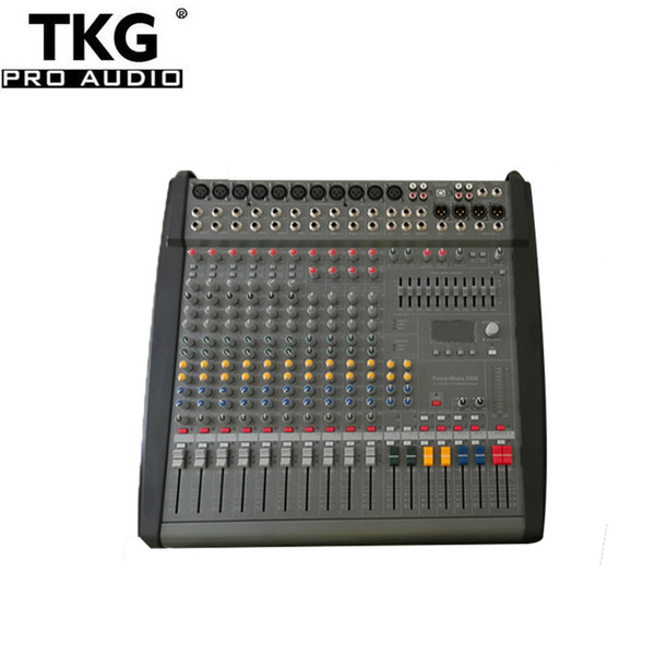 Power mate1000 PM1000-3 Professional sound audio Mixing Mixer console Sound effects 48 volt phantom power 1000 watts * 2 power amplifier
