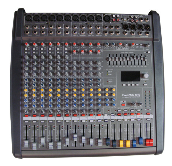 10 channel powermate1000-3 Professional mixer Mixer amplifier Mixer with power amplifier Stage performance USB mixer Tuning device