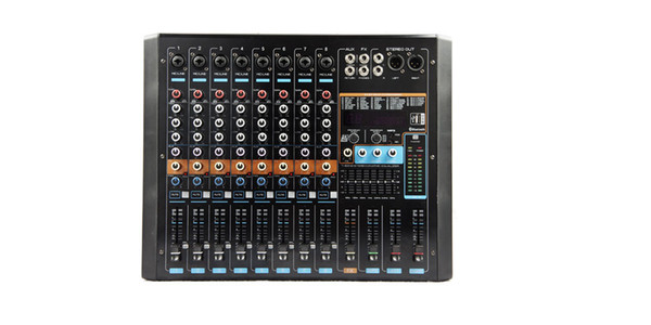 8Channels 2x380W 4ohm 3Band EQ USB Bluetooth 99DSP Effect Audio Mixer P-803