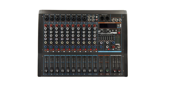 12Channels 3 Band EQ 2x1800W 24Bit DSP Effect Bluetooth Powered Mixer AK12