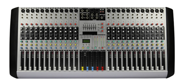 24Channels 4Band EQ 2Bus Output 48V phantom 26DSP Effect Audio Mixer HX24