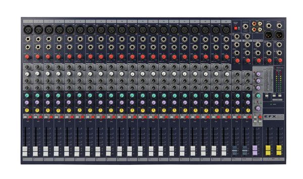 20Channels 3Band EQ 2BUS Output 48V Phantom Audio Mixer EFX16