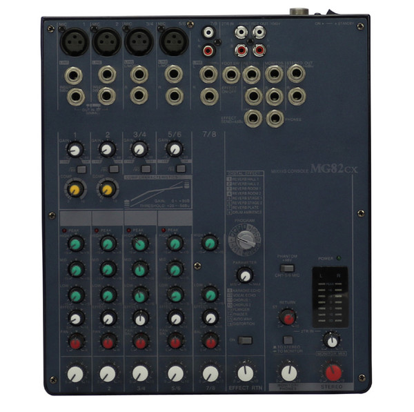 Hot-sale 8Channels 16DSP Effect Audio Mixer MG82CX