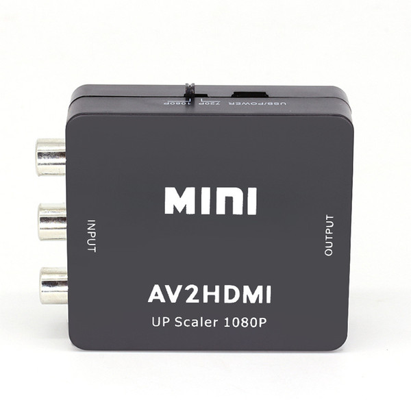 Mini AV to HDMI Video Converter Box AV2HDMI RCA AV HDMI CVBS to HDMI Adapter for HDTV TV PS3 PS4 PC DVD Xbox Projector