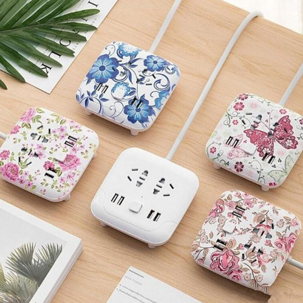 New Hot Climbing wall usb socket creative desktop smart plug multi-function line card mobile phone charging wiring board safety 5 styles