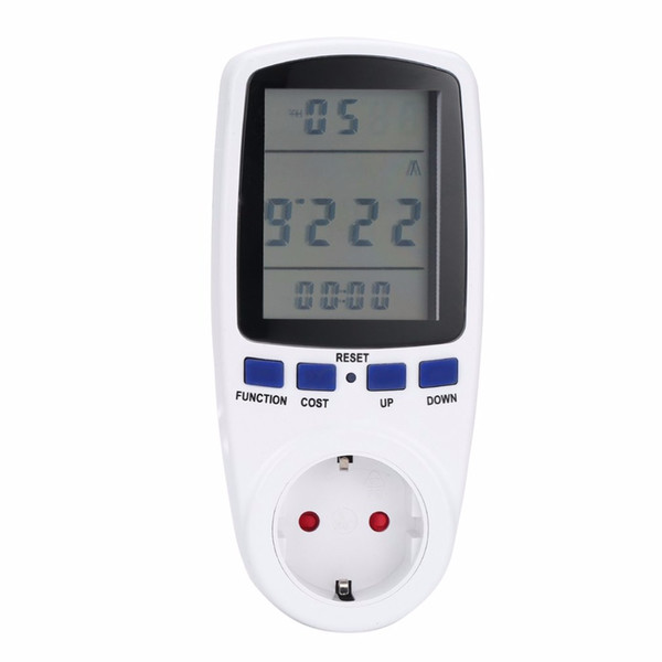 eu plug 230V 16A EU Plug Digital Volt Voltage Wattmeter Analyzer Electronic Power Energy Meter Automatic Kwh Power Switch