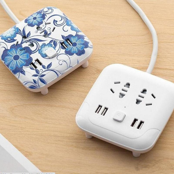 Climbing wall usb socket creative desktop smart plug multi-function line card mobile phone charging wiring board safety 5styles Top Quality