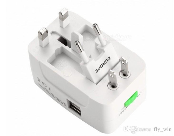 Universal International Plug Adapter 2 USB Port World Travel AC Power Charger Adaptor US/UK/AU/EU Plug Travel AC Power Adapter Converter