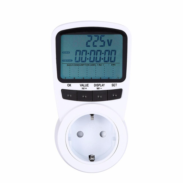 Freeshipping Electronic Energy LCD Energy Monitor Plug-in Electricity Measuring instrument US UK EU AU Plug