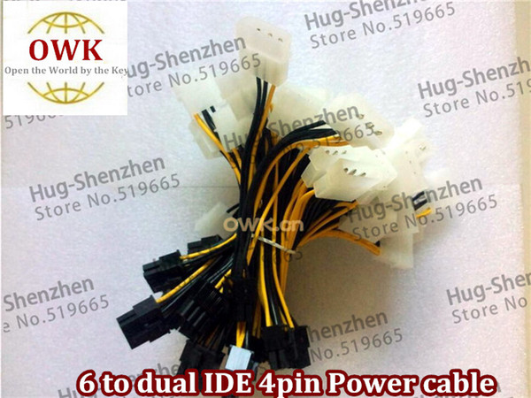 OWK Brand New 4pin to 8pin adapter cable for PCIE Video Card Power Cable free shipping 4 pin to 8 pin High Quality