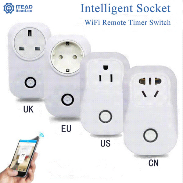 Itead Sonoff S20 Wifi Smart Socket Smart Home Wireless Remote Control Timer Socket EU/US/UK 10A 2200W Wifi Power Supply Plug