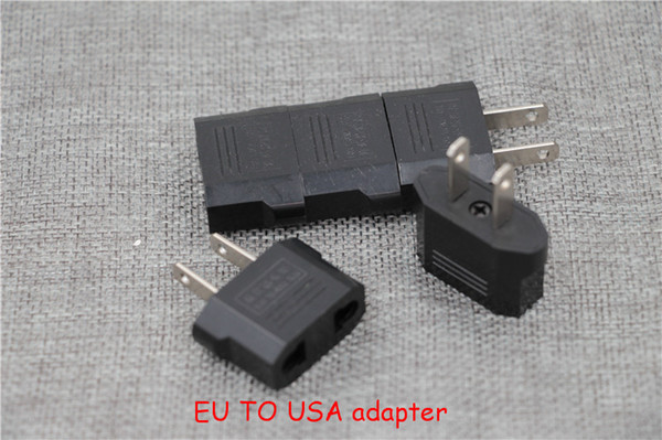 1000pcs/lot US to EU Travel Converter Universal AC Power Plug Power Charger Adapter Home protable USA to European Black eu to USA us adaptor