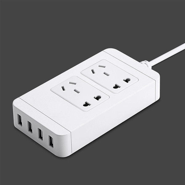 20pcs/lot Smart Power Socket Portable Strip Plug Adapter with 4 USB Port Multifunctional Smart Home Electronics