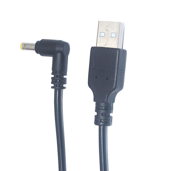 USB 2.0 A Male to Right Angled 90 Degree DC 3.5x1.35 mm 5 Volt DC Barrel Jack Power Cable 4.9FT, Black (Max 2.5 Ampere Power Cable, Center P