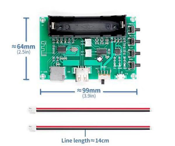 1pc/lot XH-A150 lithium battery Bluetooth digital power amplifiers board 5W+5W support Android DIY small speaker rechargeable