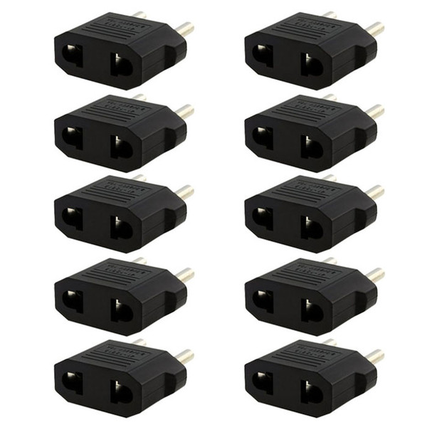 20pcs/lot Universal US USA to EU Travel Converter EU to US USA AC Power Plug Power Charger Adapter Home protable wall charger converter