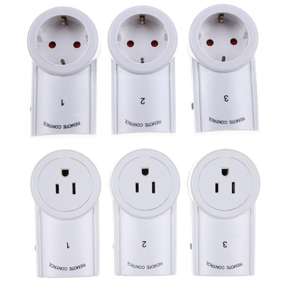 us socket ALLOYSEED Wireless Smart Home Device With Remote Control EU/US Standard Plug Power Outlet Light Switch Plug Socket 433.93 MHz