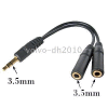 500pcs 3.5mm Cable Adapter Jack Splitter