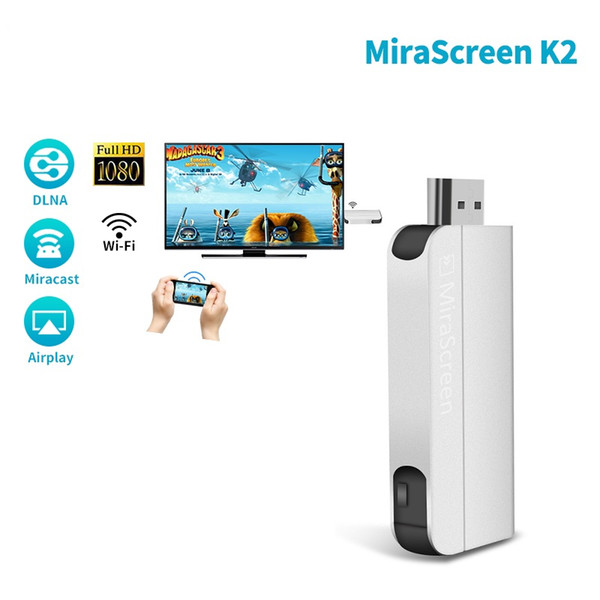 MiraScreen K2 Wireless WiFi Display Dongle Miracast Airplay cast anything to the big screen Adapter TV Stick VS cromecast Ezcast