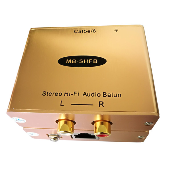 Cat5 Analog RCA AV Audio Isolator Extender Up to 1KM Hum Killer Hi-Fi Audio Extender