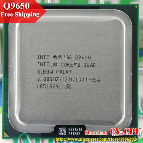 Wholesale-For Intel Core 2 Quad Q9650 CPU Processor (3.0Ghz/ 12M /1333GHz) Socket 775 Desktop CPU free shipping