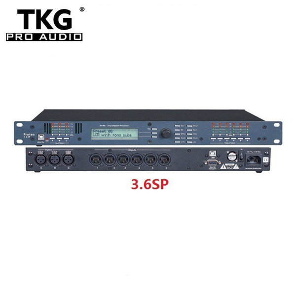 TKG sound system for stage performance 3.6SP processor Loudspeaker Management System 3 Input 6 Output digital audio processor