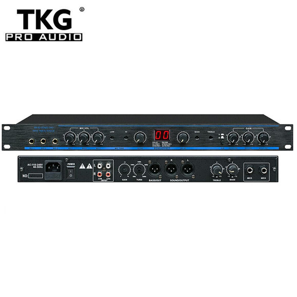 DHL shipping pre-effector DSP sound system audio processor DSP-100 Professional Digital Karaoke Preamp DSP100 Processor