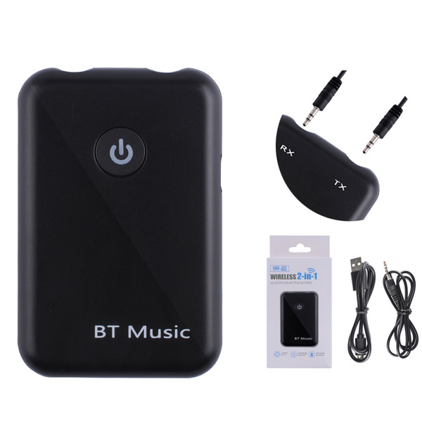 Bluetooth V4.2 Transmitter Receiver 2-in-1 Wireless 3.5mm AUX Audio Adapter APT-X HD Sound Quality Lossless Transmission For Smart Phones