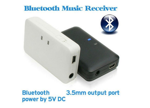 Wireless Bluetooth Receiver 3.5mm Stereo Audio Music A2DP H166 for iPod iPhone MP3 MP4 PC Retail Box