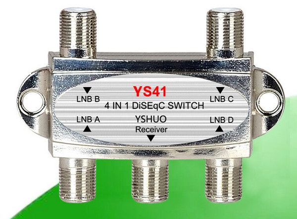 New Arrive DiSEqC Switch 4x1 DiSEqC Switch satellite antenna flat LNB Switch for TV Receive