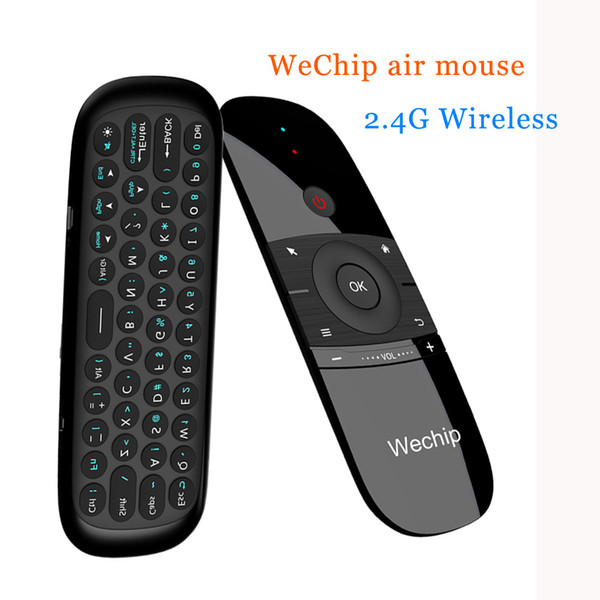 Wechip W1 Mini Air Mouse Rechargeable Englishrussian 2.4ghz Wireless Keyboard Remote Control For Windows Android Tv Box Pc Gamer T190628