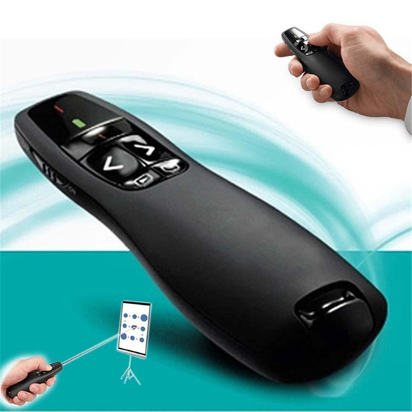 Wireless RF Remote R400 control IR PPT Presenter 2.4 GHz USB Laser Pointer presentation presenter pen R400 lazer