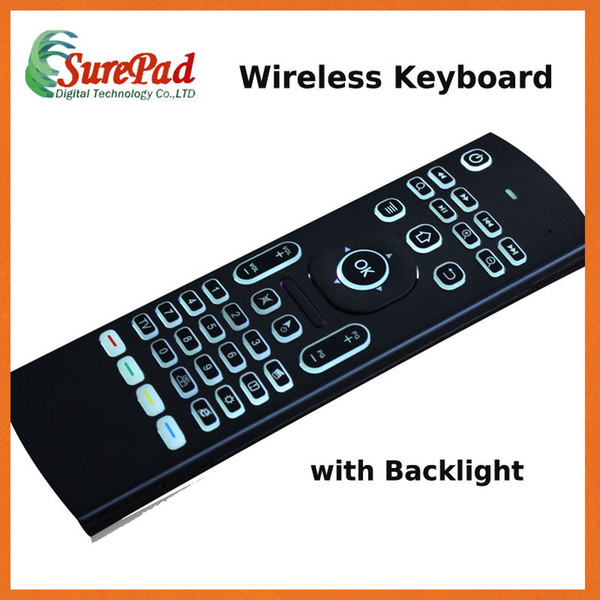 Keyboard New design MX3-L backlit fly mouse Remote controller 2.4g mx3 mini keyboard