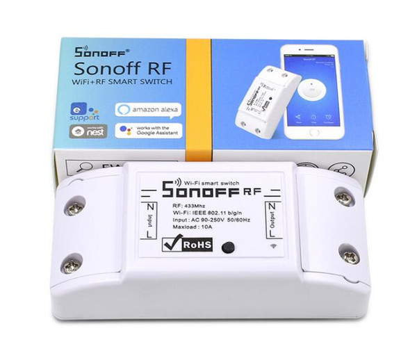 Sonoff Basic Wifi Smart Switch DIY Wireless Remote Smart Home Automation Relay Module Controller Work with Nest Alexa