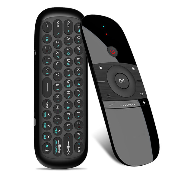 Original W1 Fly Air Mouse Gyro Wireless Keyboard 2.4g Rechargeble Motion Sense Mini Remote Control For Smart Android Tv Box Pc T190628