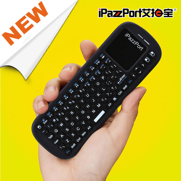 iPazzport 2.4G Mini Wireless Handheld Game Keyboard with Touchpad Fly Mouse Remote Control for PC Smart TV BOX MXQ