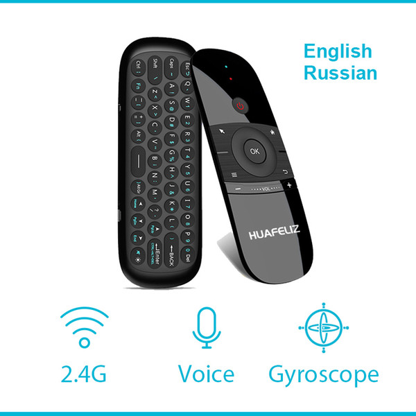 W1 2.4g Air Mouse Wireless Keyboard Fly Mouse W1 Multifunctional Remote Control For Android Tv Box/pc/smart Tv/projector Pk G20s T190628