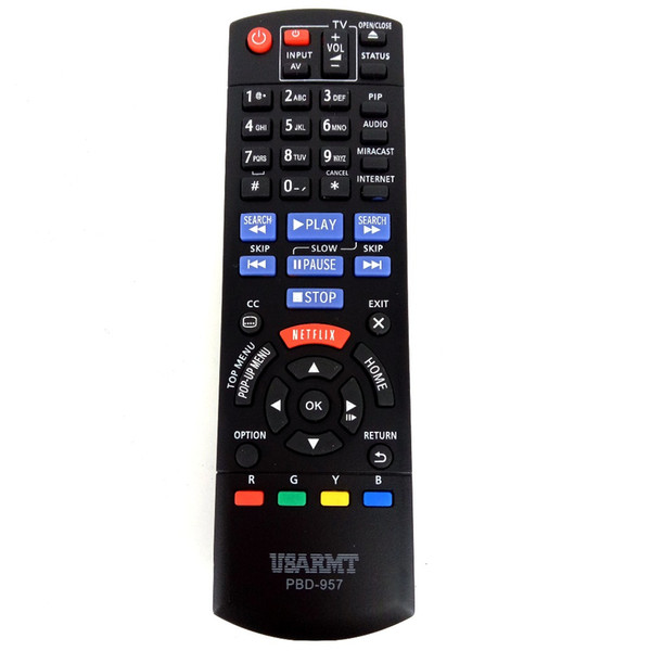 Wholesale- Remote control FOR BLU-RAY DVD PLAYER Remote PBD-957 PBD957 for Panasonic Player DMP-BD75 DMP-BD755 Fernbedienung