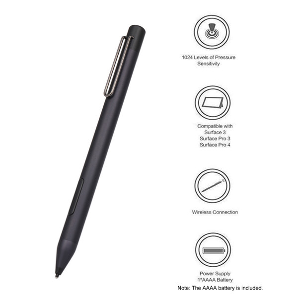 ME-MPP303B Portable Active Stylus Mini Pen Stylet Caneta Touch Screen Compatible with Surface 3 Pro3 Pro4 Hand-held Pen Pointer